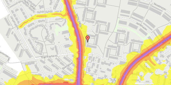 Trafikstøjkort på Vejlby Vænge 102, 8240 Risskov