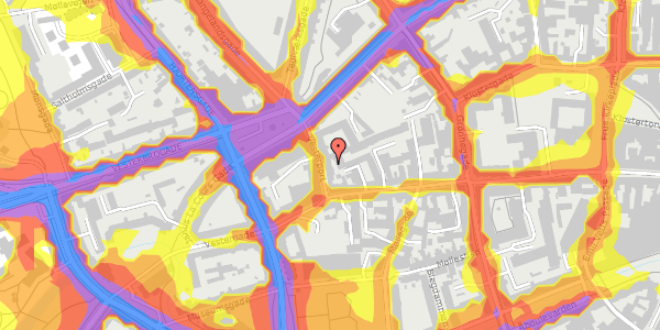 Trafikstøjkort på Vesterport 6, 1. , 8000 Aarhus C