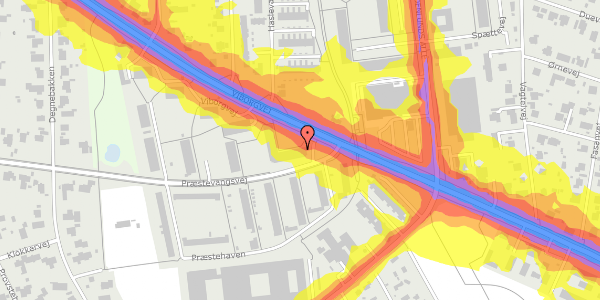 Trafikstøjkort på Viborgvej 103A, 2. th, 8210 Aarhus V