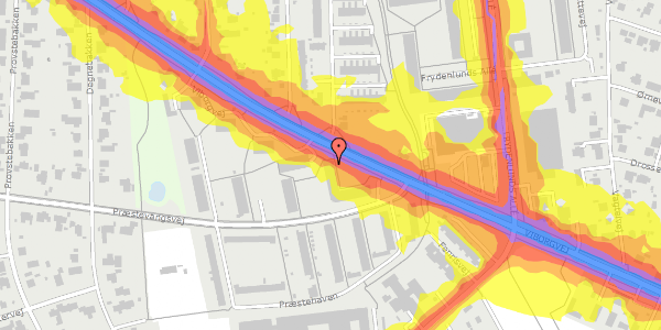 Trafikstøjkort på Viborgvej 105A, st. tv, 8210 Aarhus V