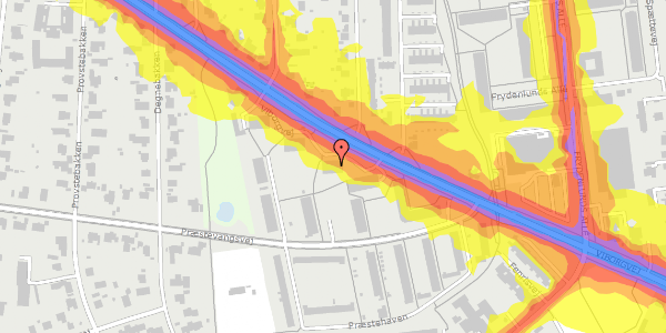 Trafikstøjkort på Viborgvej 113, 2. 2, 8210 Aarhus V