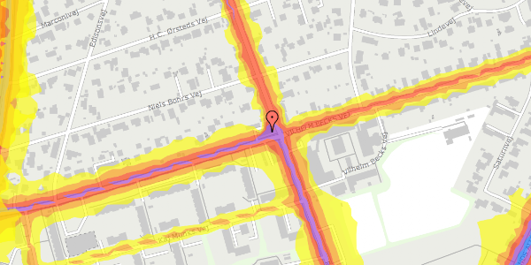 Trafikstøjkort på Vilhelm Becks Vej 58, 2. , 8260 Viby J