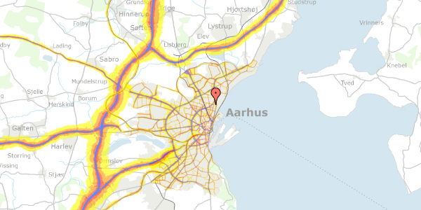 Trafikstøjkort på Willemoesgade 39, 1. mf, 8200 Aarhus N