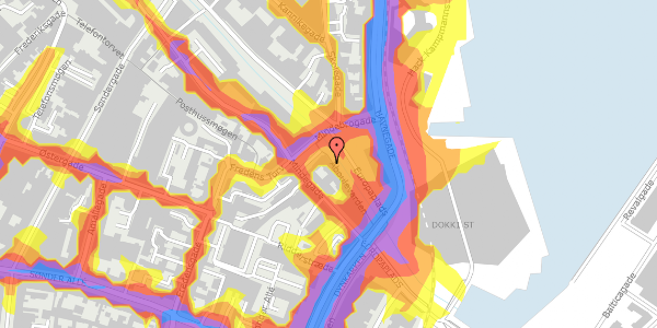 Trafikstøjkort på Åboulevarden 9, st. , 8000 Aarhus C