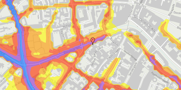 Trafikstøjkort på Åboulevarden 55, 5. tv, 8000 Aarhus C