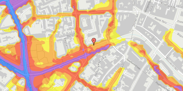 Trafikstøjkort på Åboulevarden 88, st. , 8000 Aarhus C