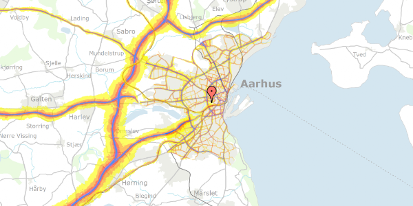 Trafikstøjkort på Haveforeningen Aabrinken 39, 8000 Aarhus C