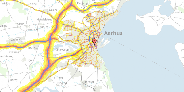 Trafikstøjkort på Ålborggade 27, 1. th, 8000 Aarhus C