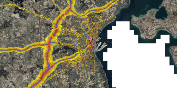 Trafikstøjkort på Åparken 4, 5. 5, 8000 Aarhus C