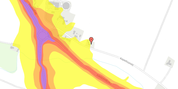 Trafikstøjkort på Kapelhusvej 9, 7730 Hanstholm