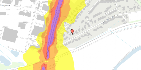 Trafikstøjkort på Frederiksdal Alle 98, 7800 Skive