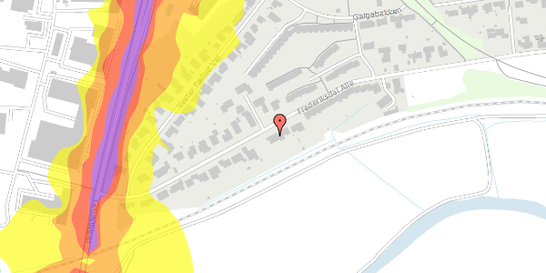 Trafikstøjkort på Frederiksdal Alle 99, 7800 Skive