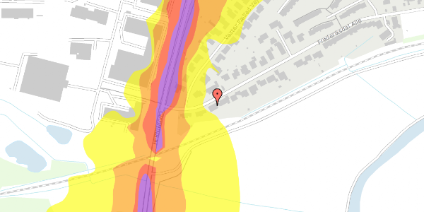 Trafikstøjkort på Frederiksdal Alle 117, 7800 Skive
