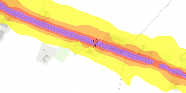 Trafikstøjkort på Viborgvej 320, 7840 Højslev