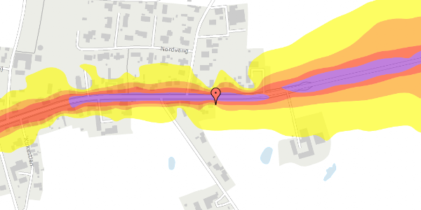 Trafikstøjkort på Viborgvej 65, 8830 Tjele