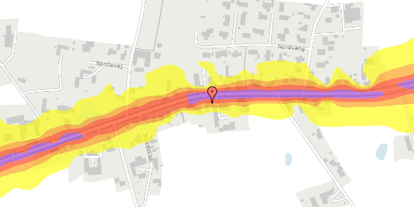 Trafikstøjkort på Viborgvej 75, 8830 Tjele