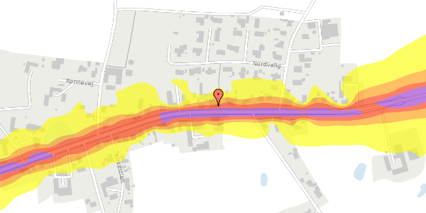 Trafikstøjkort på Viborgvej 86, 8830 Tjele