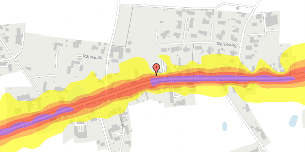 Trafikstøjkort på Viborgvej 94, 8830 Tjele