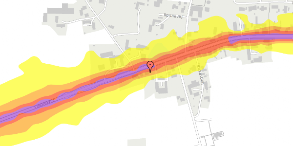 Trafikstøjkort på Viborgvej 95, 8830 Tjele