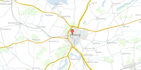 Trafikstøjkort på Blommevej 12, 8800 Viborg