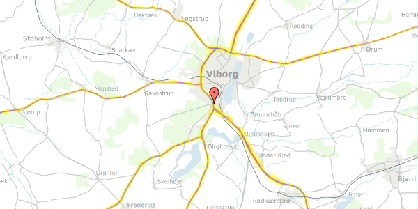 Trafikstøjkort på Finderupvej 27, 8800 Viborg