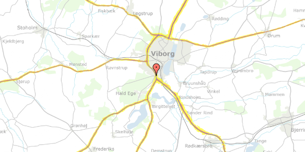 Trafikstøjkort på Finderupvej 33, 8800 Viborg