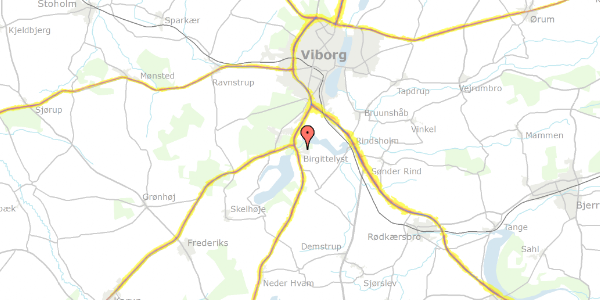 Trafikstøjkort på Granstien 16, 8800 Viborg