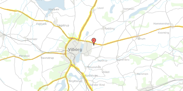 Trafikstøjkort på Hedelyngen 49, 8800 Viborg