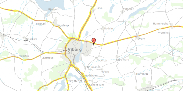 Trafikstøjkort på Hedelyngen 81, 8800 Viborg