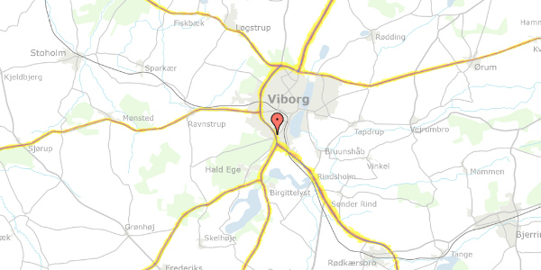 Trafikstøjkort på Hindbærvej 31, 8800 Viborg