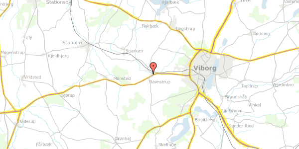 Trafikstøjkort på Kirkevej 17, 8800 Viborg