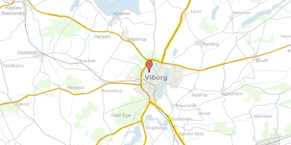 Trafikstøjkort på Kornvænget 3B, 8800 Viborg