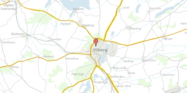 Trafikstøjkort på Kornvænget 3D, 8800 Viborg