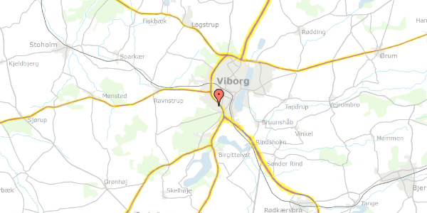 Trafikstøjkort på Liseborg Hegn 7, 8800 Viborg