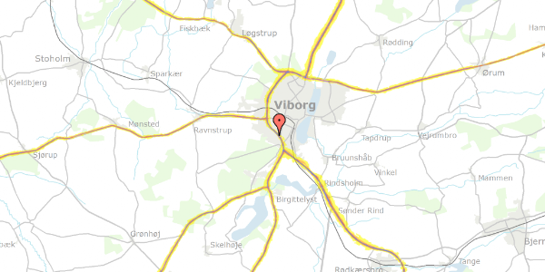 Trafikstøjkort på Liseborg Hegn 51, 8800 Viborg
