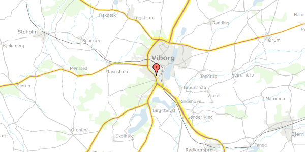 Trafikstøjkort på Liseborgvænget 34, 8800 Viborg