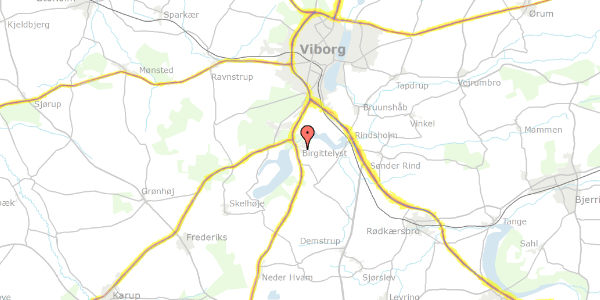 Trafikstøjkort på Lyngstien 7, 8800 Viborg