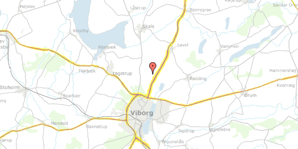 Trafikstøjkort på Navntoftvej 4, 8800 Viborg