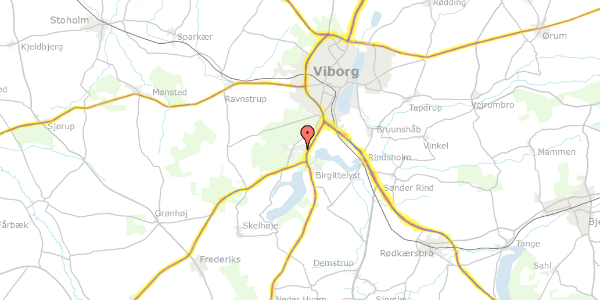 Trafikstøjkort på Nonbo Hegn 5, 8800 Viborg