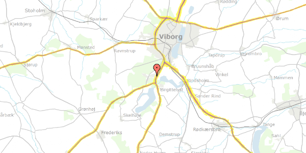 Trafikstøjkort på Nonbo Vænge 6, 8800 Viborg
