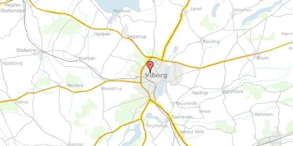 Trafikstøjkort på Rønnevej 12, 8800 Viborg