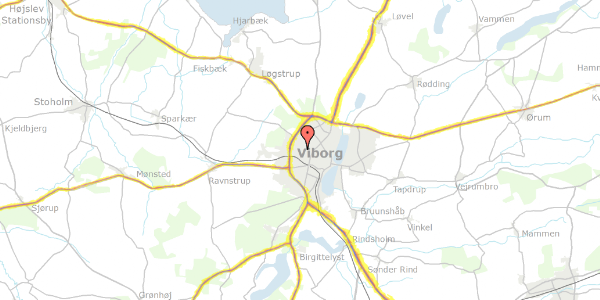 Trafikstøjkort på Rønnevej 24, 8800 Viborg