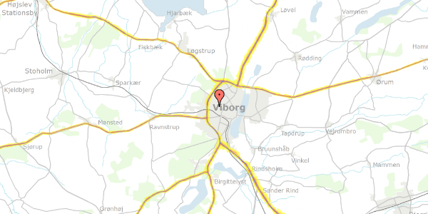 Trafikstøjkort på Rønnevej 44, 8800 Viborg