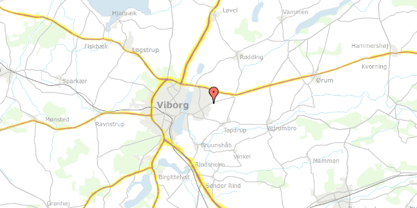 Trafikstøjkort på Skaglen 16, 8800 Viborg