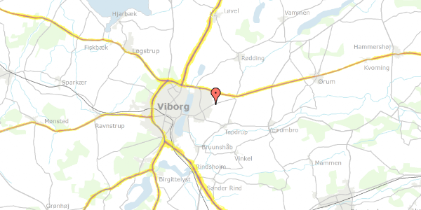 Trafikstøjkort på Skaglen 24, 8800 Viborg