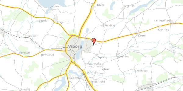 Trafikstøjkort på Skaglen 42, 8800 Viborg