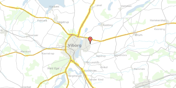 Trafikstøjkort på Stjærten 39, 8800 Viborg