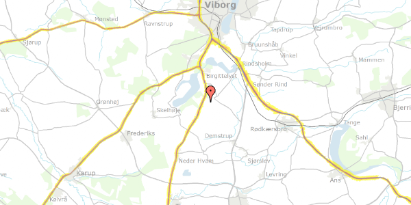 Trafikstøjkort på Vejlevej 61, 8800 Viborg