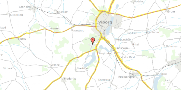 Trafikstøjkort på Videbechs Alle 135, 8800 Viborg