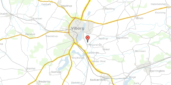 Trafikstøjkort på Vinkelvej 70, 8800 Viborg